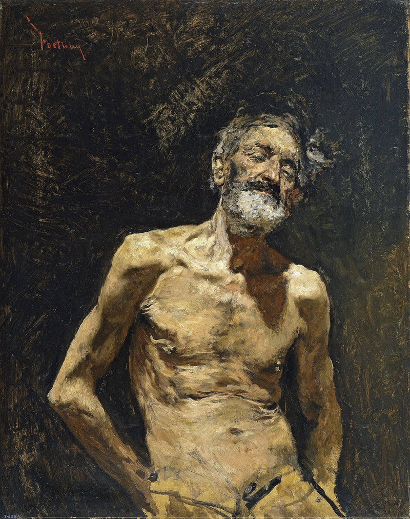Nude Od Man in the Sun by Marià Fortuny — Oil Painting Reproduction
