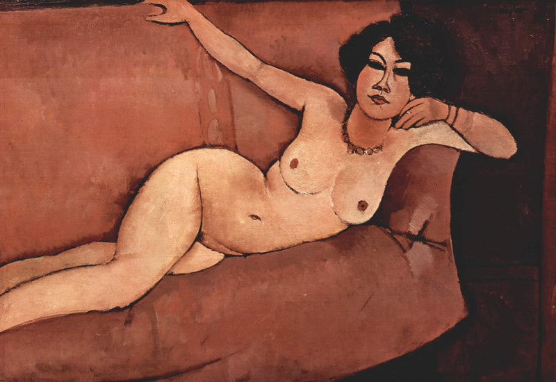 Nude on sofa (Almaisa) by Amedeo Modigliani — Oil Painting Reproduction