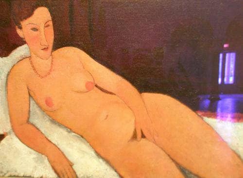 Nude with Coral Necklace by Amedeo Modigliani — Oil Painting Reproduction