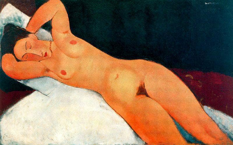 Nude with Necklace by Amedeo Modigliani — Oil Painting Reproduction