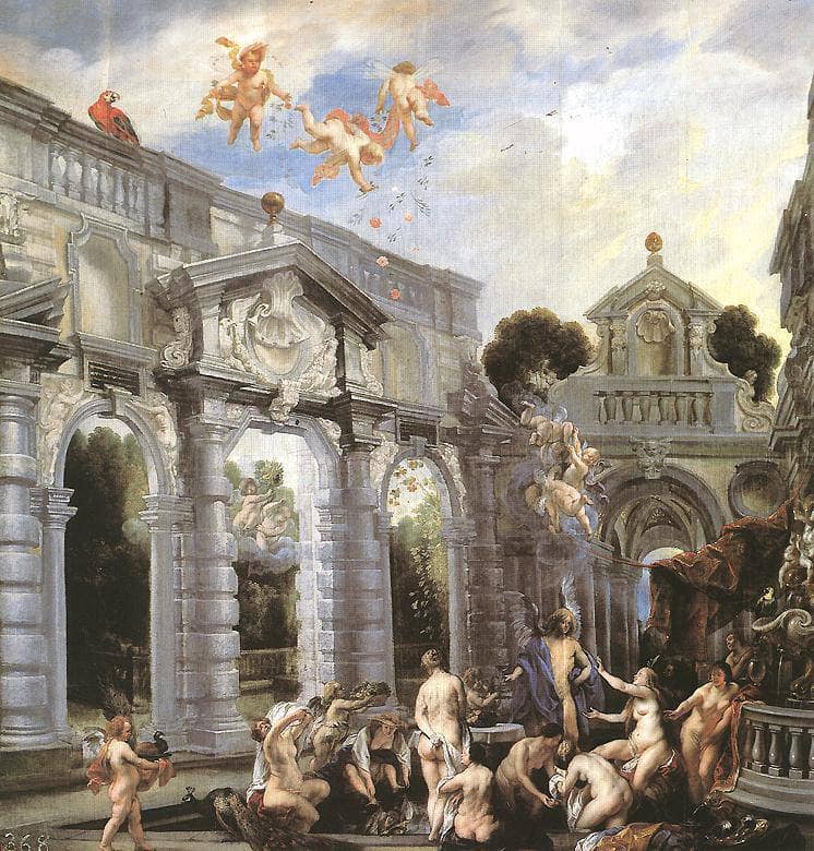 Nymphs at the Fountain of Love by Jacob Jordaens — Oil Painting Reproduction