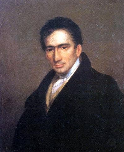 Portrait of Francisco Gomes da Silva, best know as "Chalaça" in entryway