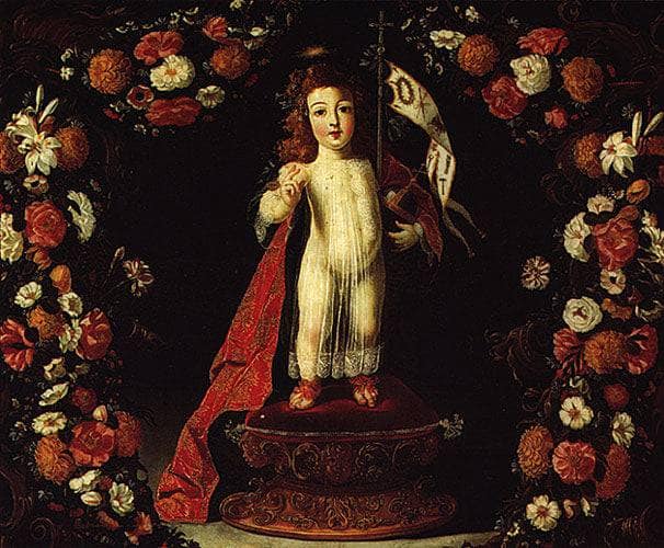 O Menino Jesus Salvador do Mundo by Josefa de Obidos — Oil Painting Reproduction
