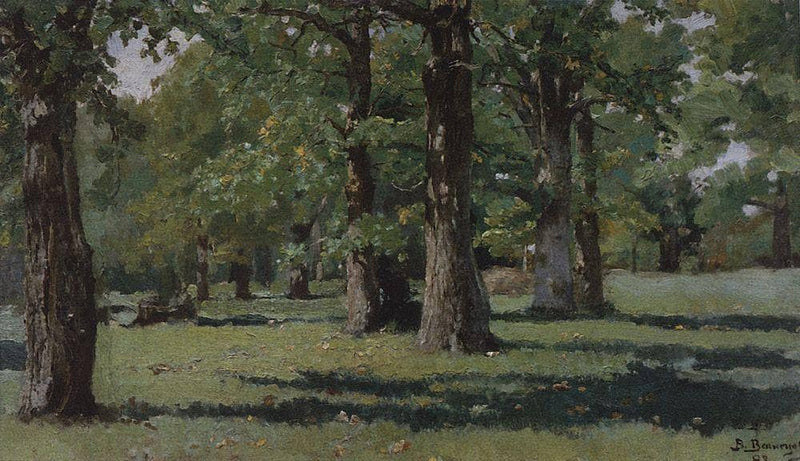 Oak Grove at Abramtsevo by Viktor Vasnetsov — Oil Painting Reproduction