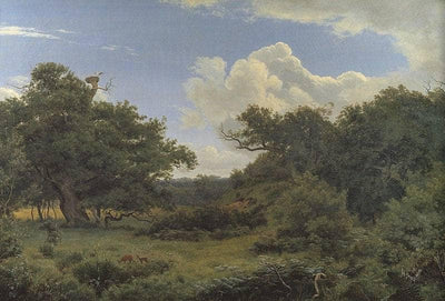 Oak Trees in Nordskoven near Jægerspris, Zealand in bedroom