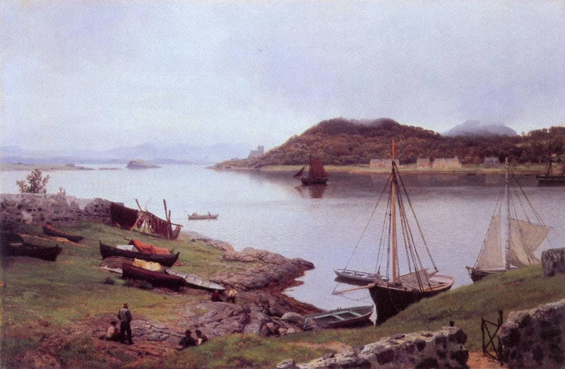 Oban Bay by Hans Gude — Oil Painting Reproduction