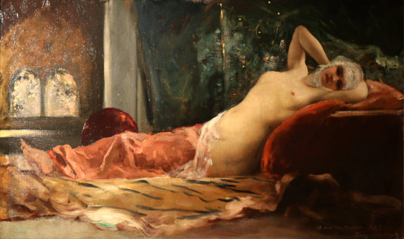 Odalisque by Benjamin Constant — Oil Painting Reproduction