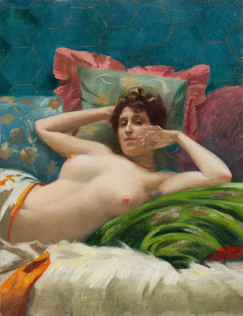 Odalisque by Théodore Ralli — Oil Painting Reproduction