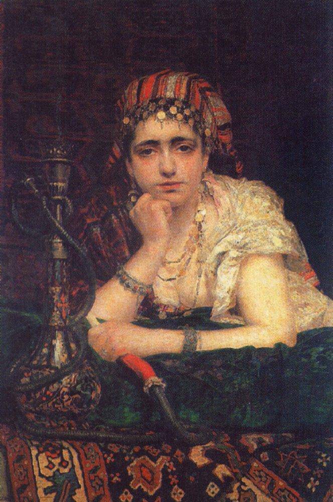Odalisque by Vasily Polenov — Oil Painting Reproduction