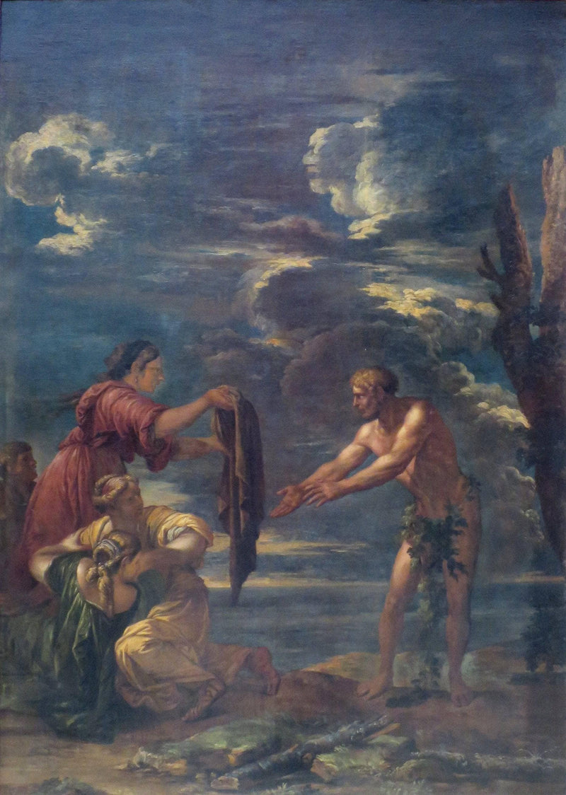 odysseus and Nausicaa by Salvator Rosa — Oil Painting Reproduction