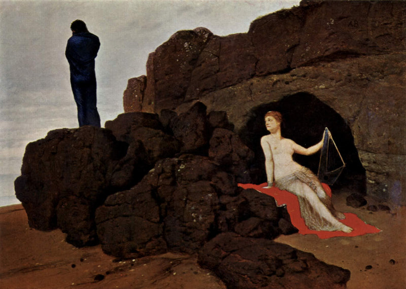 Ulysses and Calypso by Arnold Böcklin — Oil Painting Reproduction