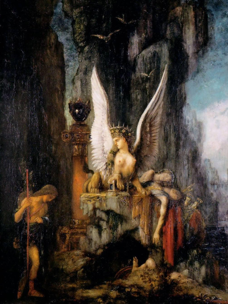 Oedipus the Wayfarer by Gustave Moreau — Oil Painting Reproduction