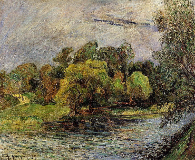 Oestervold Park, Copenhagen by Paul Gauguin — Oil Painting Reproduction