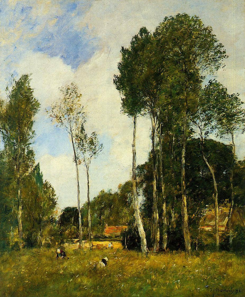 Oiseme, Landscape near Chartres by Eugene Boudin — Oil Painting Reproduction