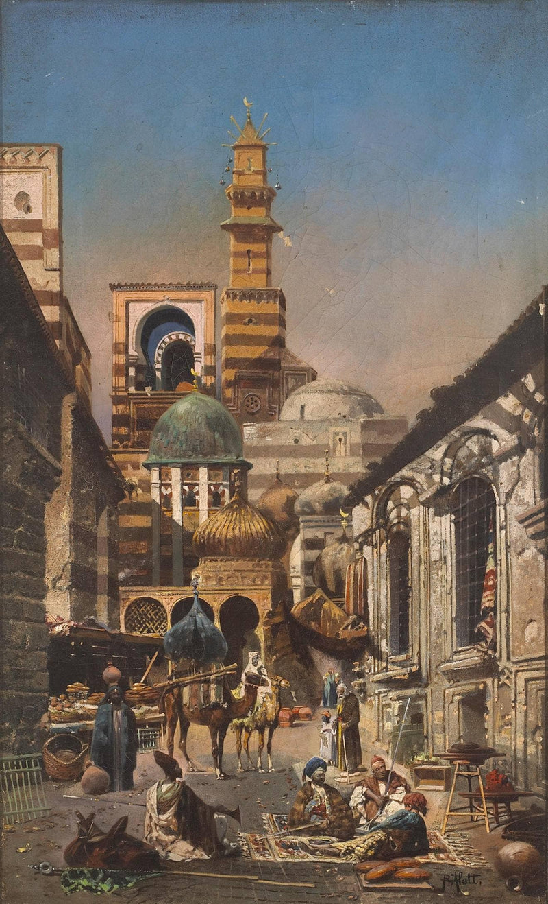 Old Cairo by Robert Alott — Oil Painting Reproduction