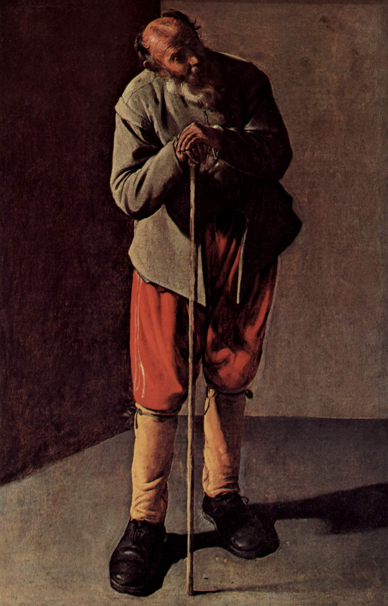 Old Man by Georges de la Tour — Oil Painting Reproduction