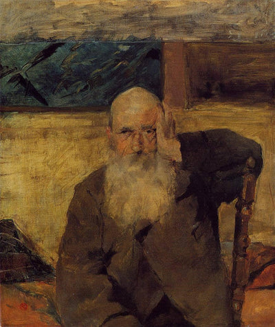Old Man at Celeyran in kitchen