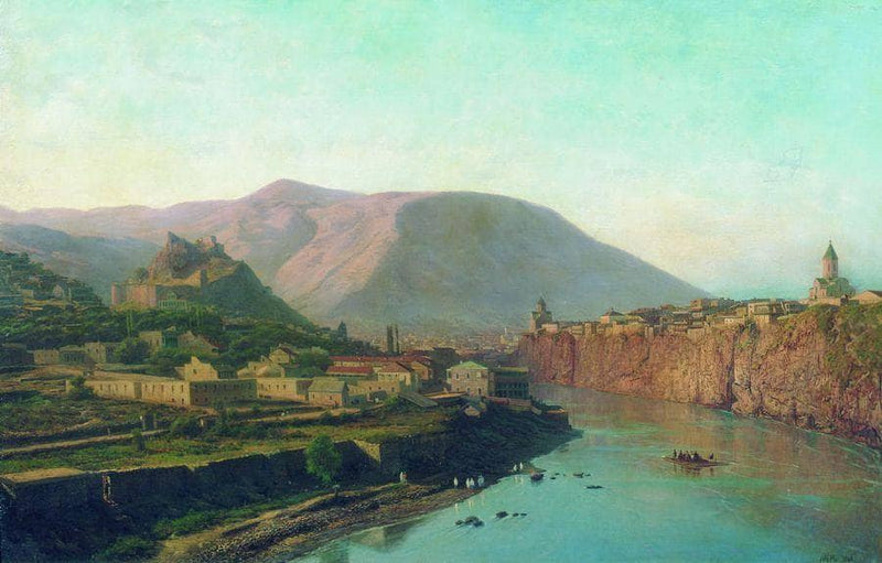 Old Tbilisi by Lev Lagorio — Oil Painting Reproduction