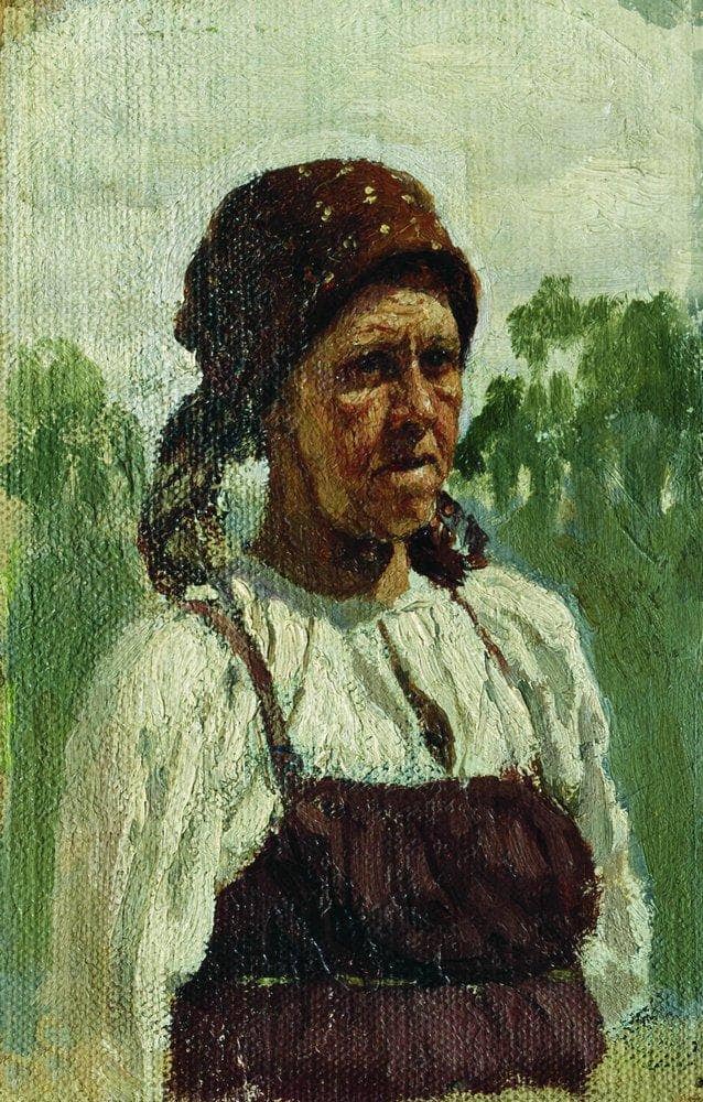 Old woman by Ilya Repin — Oil Painting Reproduction
