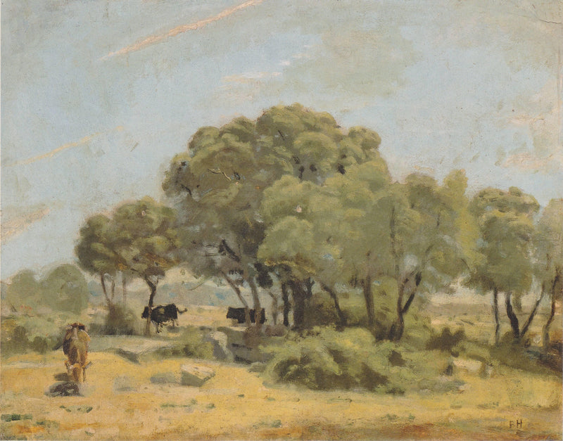 Olive trees in Spain by Ferdinand Hodler — Oil Painting Reproduction