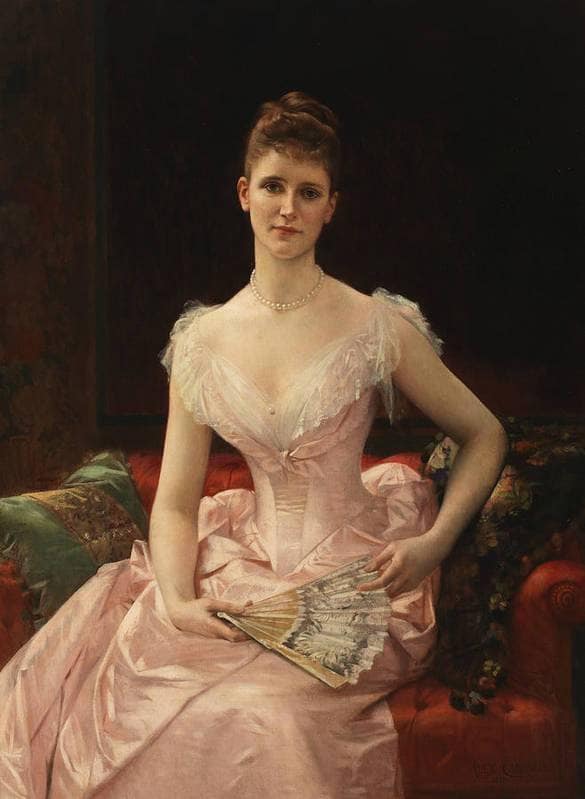 Olivia Peyton Murray Cutting Wife of William Bayard by Alexandre Cabanel — Oil Painting Reproduction
