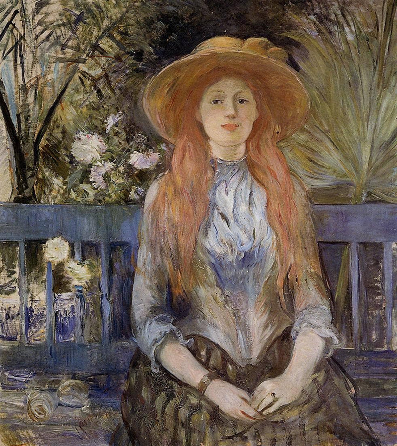 On a Bench by Berthe Morisot — Oil Painting Reproduction