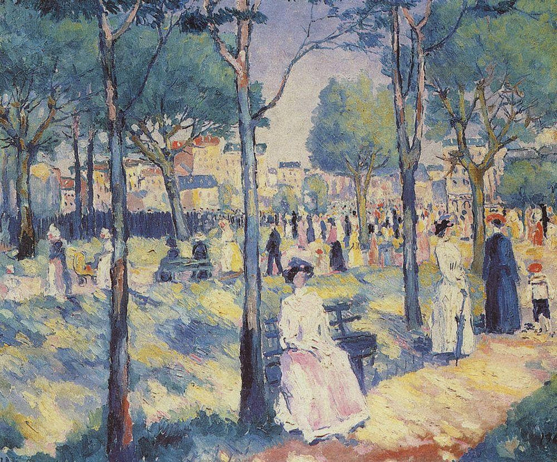 On the Boulevard by Kazimir Malevich — Oil Painting Reproduction