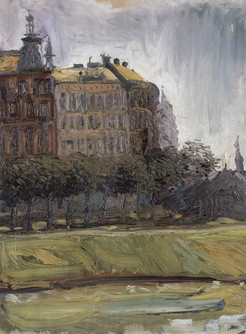 On the Danube Canal by Richard Gerstl — Oil Painting Reproduction