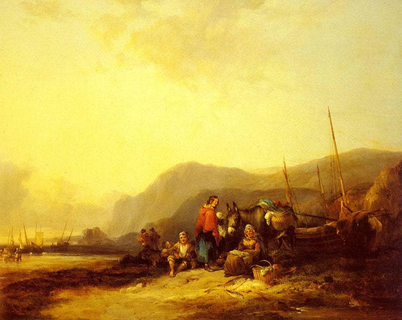 On The Hampshire Coast by William Shayer — Oil Painting Reproduction