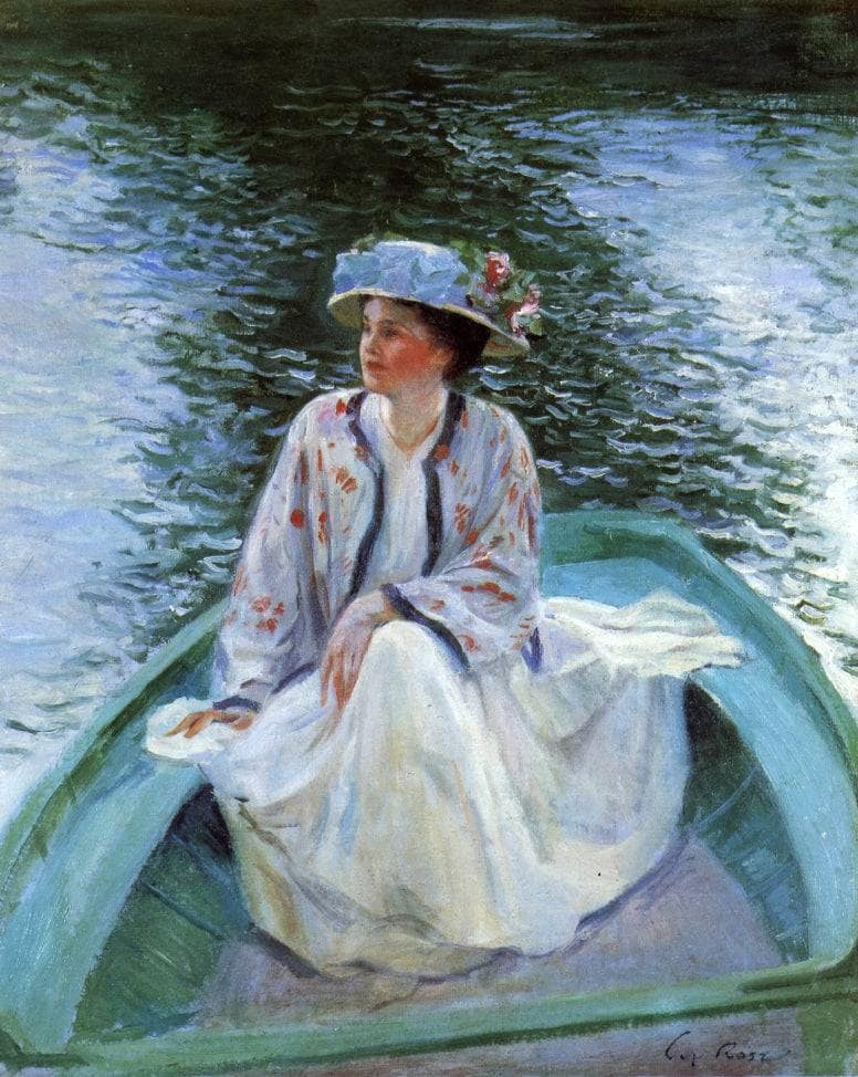 On the River's Edge by Guy Rose — Oil Painting Reproduction