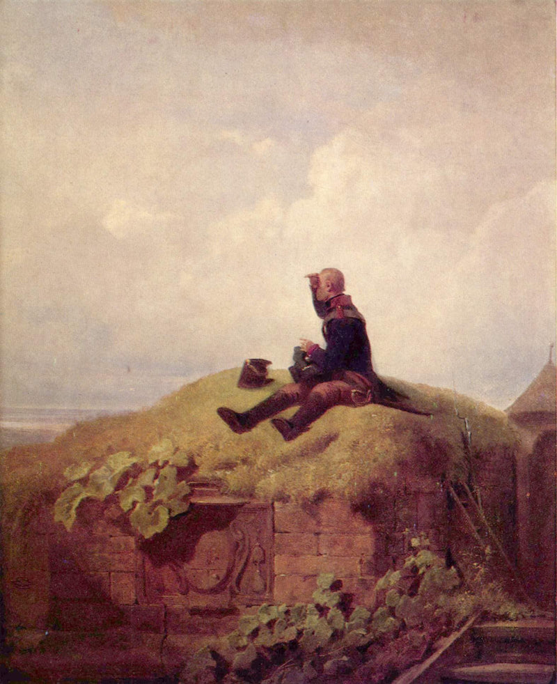 Once upon a time (the knitting outpost) by Carl Spitzweg — Oil Painting Reproduction
