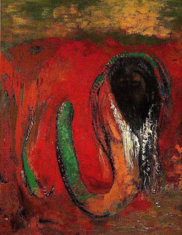 Onnes (Christ and the Serpent) by Odilon Redon — Oil Painting Reproduction