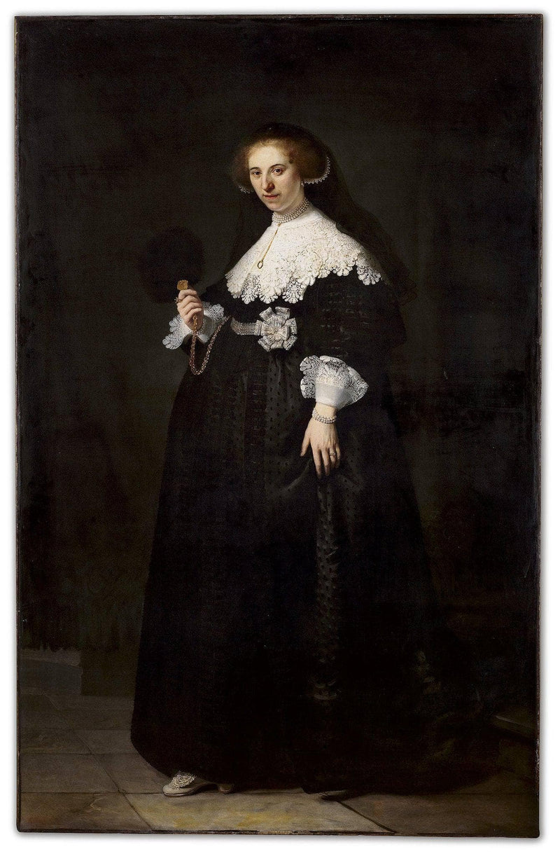 Portrait of Oopjen Coppit by Rembrandt — Oil Painting Reproduction