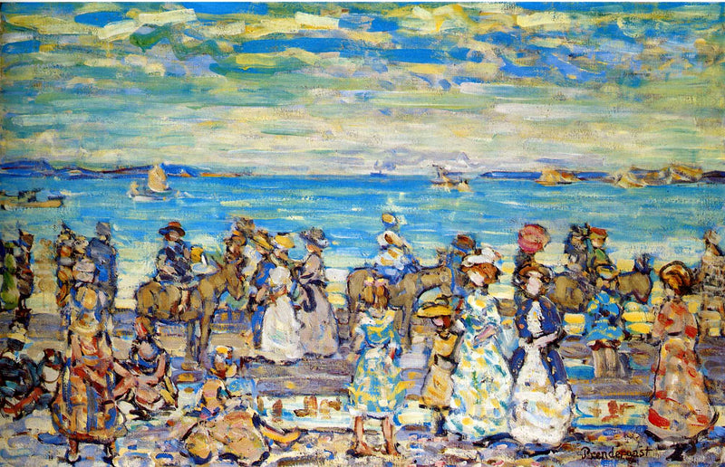 Opal Sea by Maurice Prendergast — Oil Painting Reproduction
