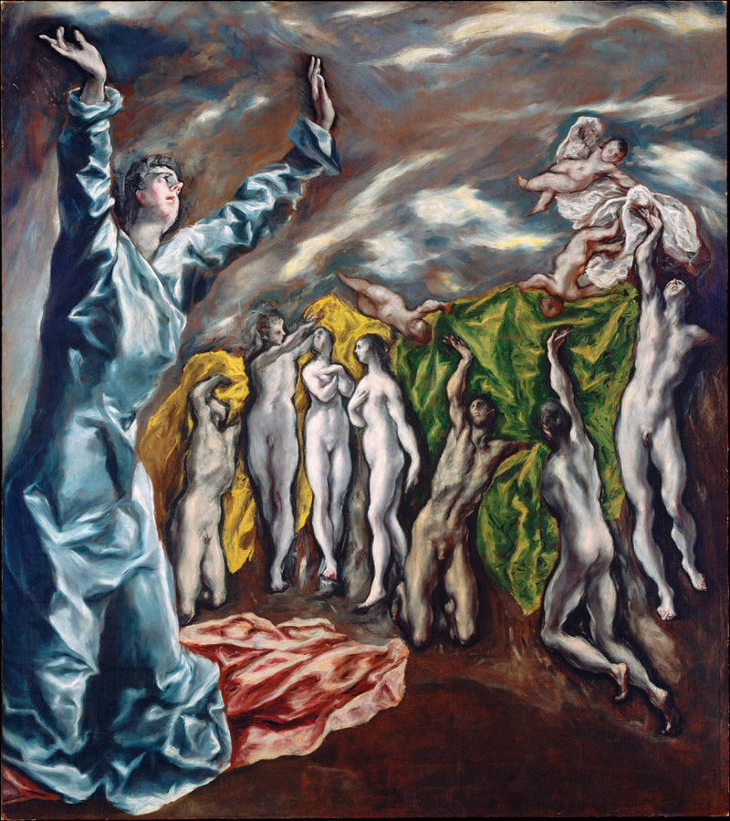 Opening of the fifth seal (The vision of Saint John the Divine) by El Greco — Oil Painting Reproduction