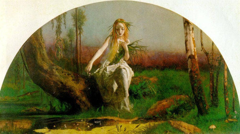 Ophelia by Arthur Hughes — Oil Painting Reproduction