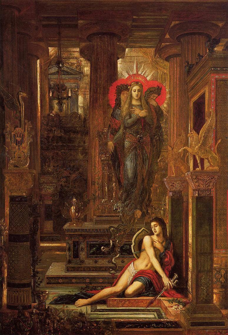 Orestes and the Erinyes by Gustave Moreau, Oil Painting Reproduction