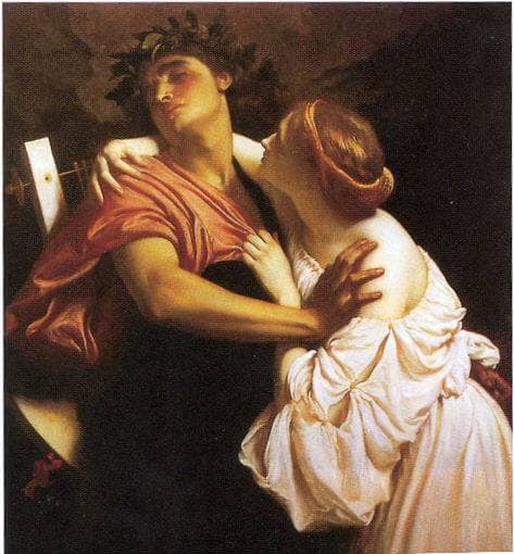 Orpheus and Eurydice by Frederic Leighton — Oil Painting Reproduction