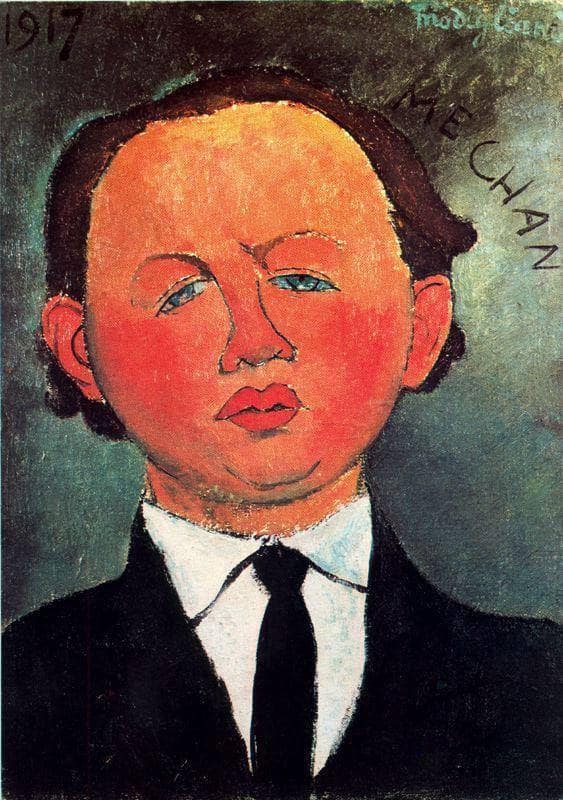Oscar Miestchaninoff by Amedeo Modigliani — Oil Painting Reproduction