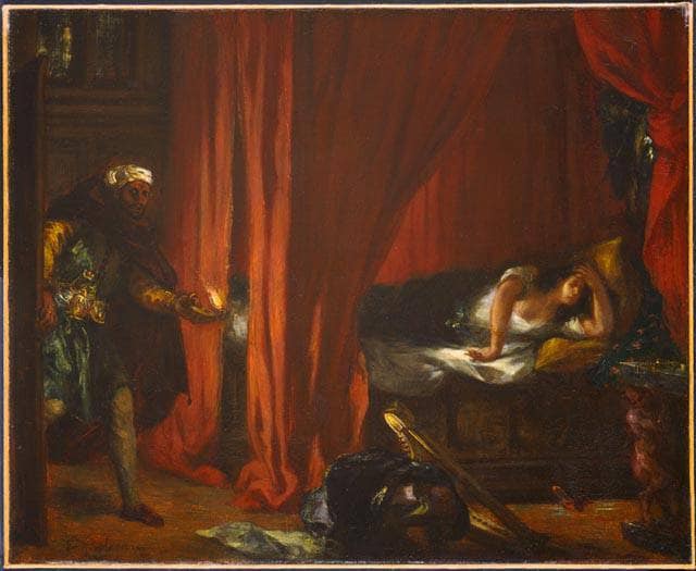 Othello and Desdemona by Eugene Delacroix — Oil Painting Reproduction