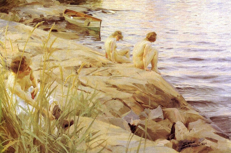 Out by Anders Zorn — Oil Painting Reproduction