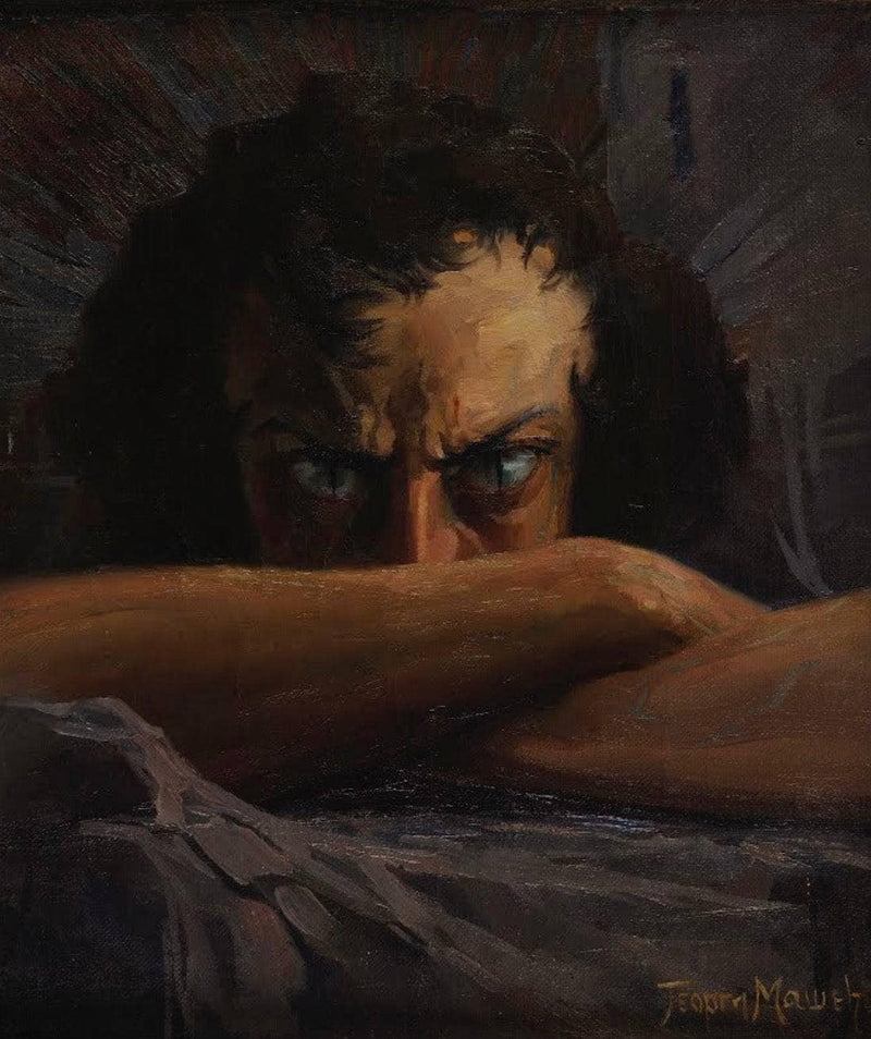 Outcast (Self-Portrait) by Georgi Mashev — Oil Painting Reproduction