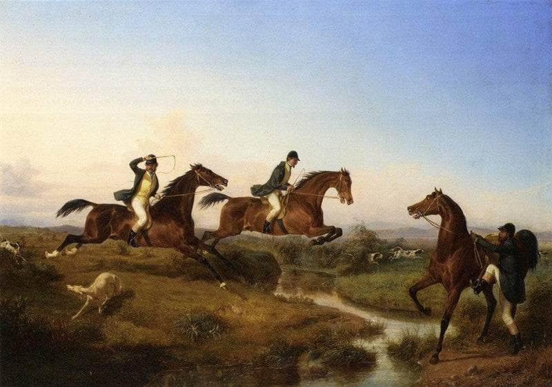 Hunting in the Neopolitan Countryside by Filippo Palizzi — Oil Painting Reproduction
