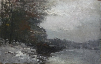 Paris, la Seine sous la Neige in living room