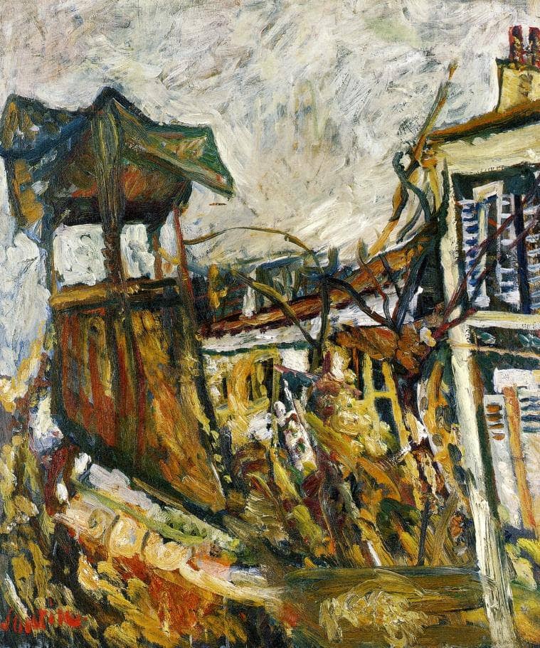 Parisian Suburb by Chaim Soutine — Oil Painting Reproduction