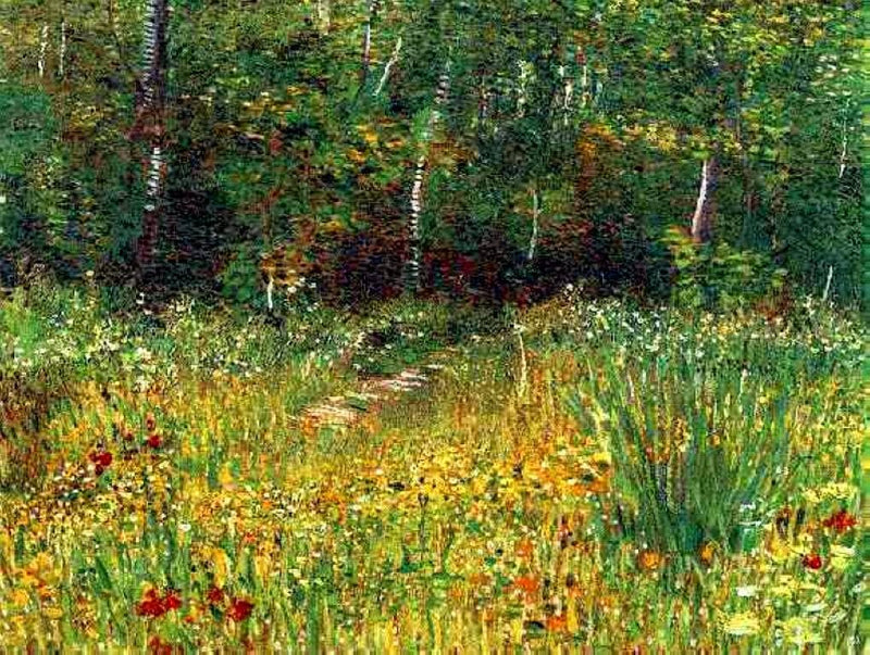 Park at Asnieres in Spring by Vincent van Gogh — Oil Painting Reproduction