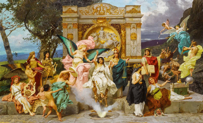 Parnassus by Henryk Siemiradzki — Oil Painting Reproduction