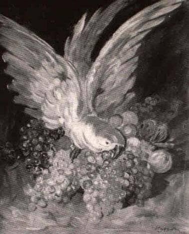 Parrot by Vincenzo Caprile — Oil Painting Reproduction