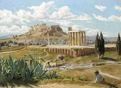 Parthenon in Athens in kitchen
