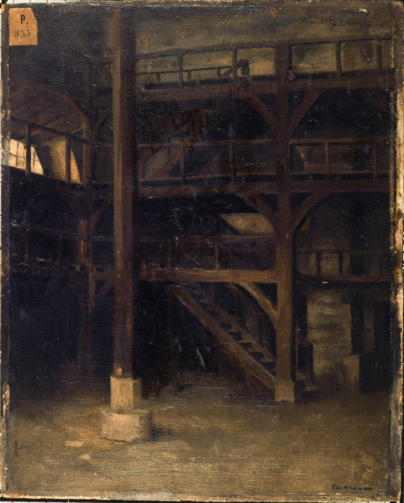 Interior view of the old carousel on rue Sainte-Marguerite by Pascal Dagnan-Bouveret — Oil Painting Reproduction